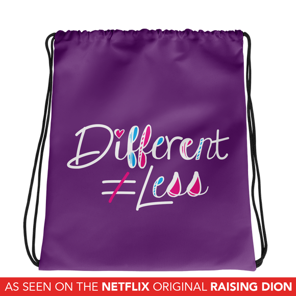 Drawstring bag Netflix's Raising Dion Esperanza Sammi Haney Different Does Not Equal Less