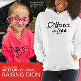 Shirt Different Does Not Equal Less Netflix Raising Dion Esperanza Sammi Haney #DDNEL disability inclusion wheelchair awareness