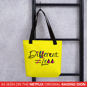Tote Bag Netflix's Raising Dion Esperanza Sammi Haney Different Does Not Equal Less