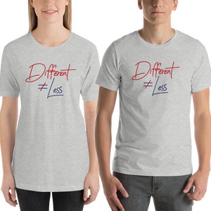 Shirt Different Does Not Equal Less Netflix's Raising Dion Esperanza Sammi Haney disability disabled wheelchair special needs