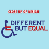 Different but Equal (Disability Equality Logo Pattern) Unisex Hoodie