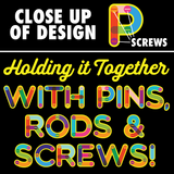 Holding It Together with Pins, Rods & Screws (Color Block Unisex Sweatshirt)