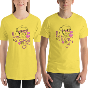 Shirt I love this strong little girl Sammi Haney Fan Esperanza Netflix Raising Dion strong little wheelchair pink glasses disability osteogenesis imperfecta