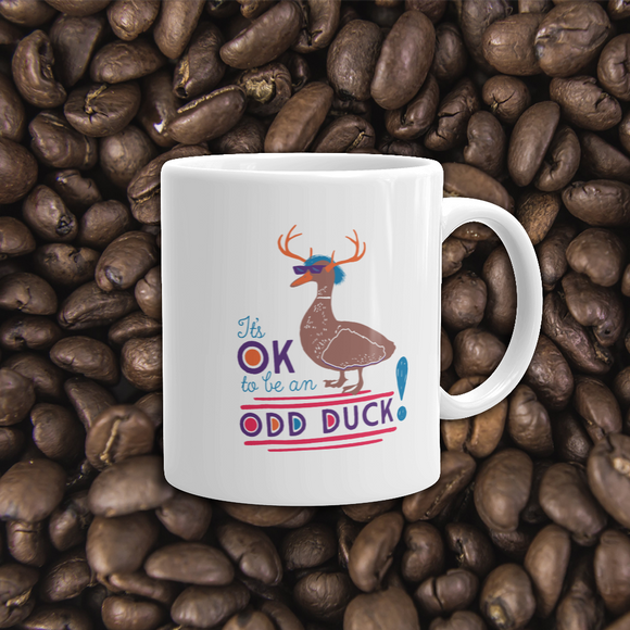 coffee mug It’s OK to be an odd duck Raising Dion Esperanza fan Netflix Sammi Haney different bird