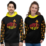 Diversity is Lit (Pattern) Unisex Hoodie