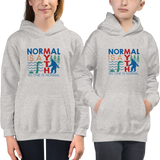 kids hoodie normal is a myth big foot loch ness lochness yeti sasquatch disability special needs awareness inclusivity acceptance activism