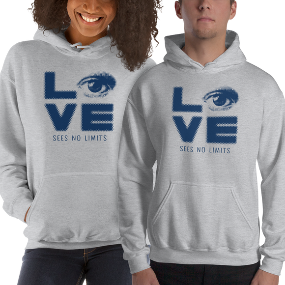 hoodie love sees no limits halftone eye luv heart disability special needs expectations future