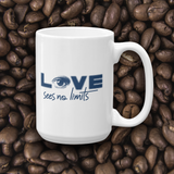 coffee mug love sees no limits halftone eye luv heart disability special needs expectations future