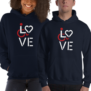 Shirt showing love for the special needs community heart disability wheelchair diversity awareness acceptance disabilities inclusivity inclusion