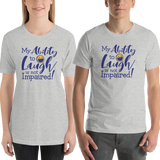 Shirt my ability to laugh is not impaired fun happy happiness quality of life impairment disability disabled wheelchair positive