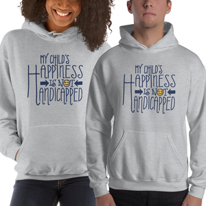 hoodie My Child’s Happiness is Not Handicapped special needs parent parenting mom dad mother father disability disabled disabilities wheelchair