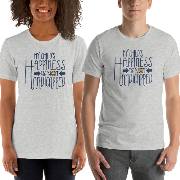 Shirt My Child’s Happiness is Not Handicapped special needs parent parenting mom dad mother father disability disabled disabilities wheelchair