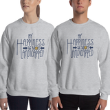 sweatshirt my happiness is not handicapped happy handicap quality of life disability disabled disabilities wheelchair fun pity limit restrict