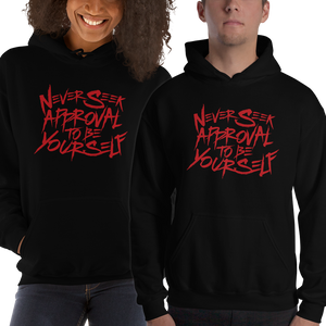 hoodie never seek approval for being yourself peer pressure bullying acceptance popularity inclusivity teenagers self-image insecurity positive self-esteem different