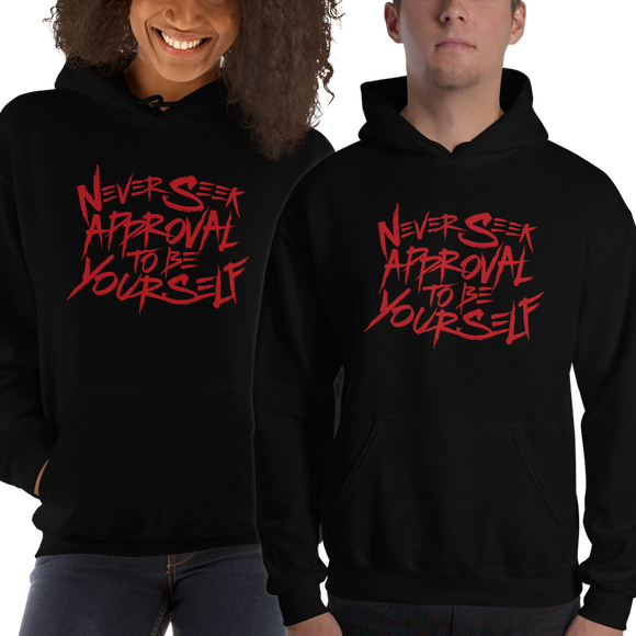 hoodie never seek approval for being yourself peer pressure bullying acceptance popularity inclusivity teenagers self-image insecurity positive self-esteem different