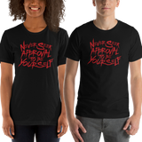 shirt never seek approval for being yourself peer pressure bullying acceptance popularity inclusivity teenagers self-image insecurity positive self-esteem different