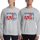 sweatshirt Normal is a myth sign icons people disabled handicapped able-bodied non-disabled popularity disability special needs