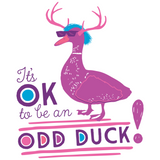 It's OK to be an Odd Duck! Youth Shirt (Pink/Purple Version)