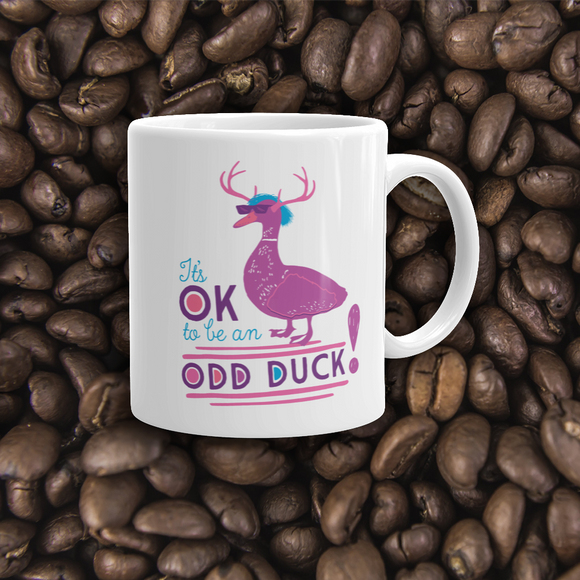 coffee mug It’s OK to be an odd duck Raising Dion Esperanza fan Netflix Sammi Haney different bird