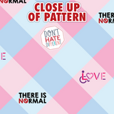 Disability Themed Small Patchwork (2 Bookmarks) Pastel Colors