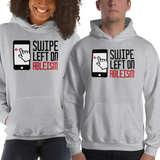 hoodie grey ableism swipe left disablism disability discrimination prejudice inferior activism special needs awareness diversity wheelchair non-disabled able-bodied