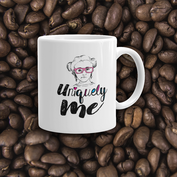 coffee mug Uniquely me Raising Dion Esperanza Netflix Sammi Haney unique different one of a kind be yourself acceptance diversity individual