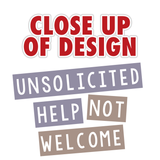 Unsolicited Help Not Welcome (Colorful) Women's Joggers