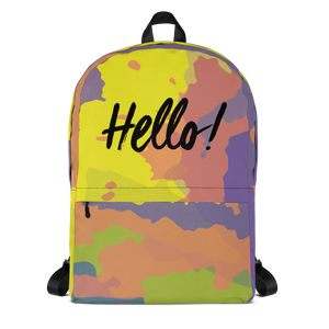 Hello! (Friendly) Colorful Backpack