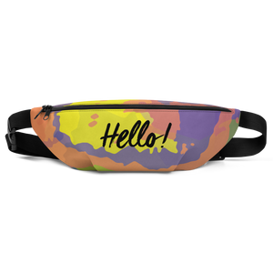 Hello! (Friendly) Colorful Fanny Pack