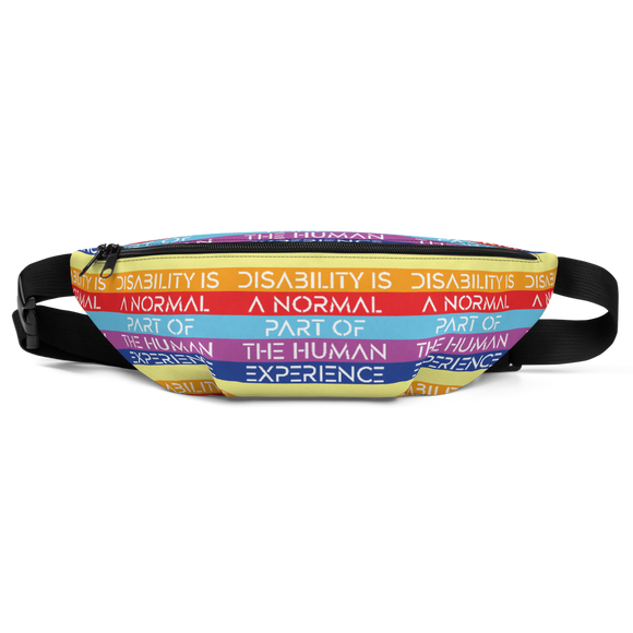 Disability is a Normal Part of the Human Experience (Pattern) Fanny Pack