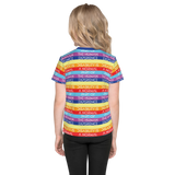 Disability is a Normal Part of the Human Experience (Pattern) Unisex Kids Crew Neck T-shirt