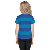 Normal is a Myth (Loch Ness Monster Pattern) Unisex Kids Crew Neck T-shirt
