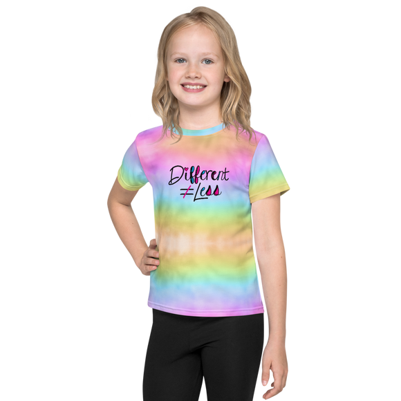 Different Does Not Equal Less (As Seen on Netflix's Raising Dion) Unisex Colorful Kids Crew Neck T-shirt