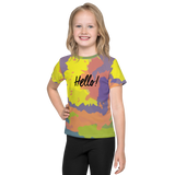 Hello! (Friendly) Colorful Unisex Kids Crew Neck T-shirt