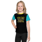 Holding It Together with Pins, Rods & Screws (Color Block Kids Crew Neck T-shirt)