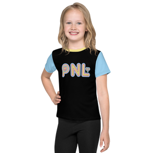 Peace and Love (PNL) Unisex Color Block Kids Crew Neck T-shirt