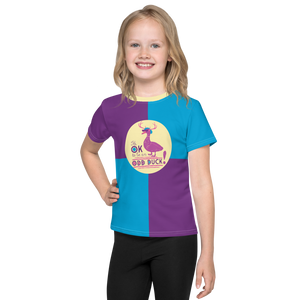 It's OK to be an Odd Duck! Color Block Unisex Kids Crew Neck T-shirt V1