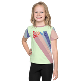 Love for the Disability Community (Rainbow Shadow) Kids Crew Neck T-shirt