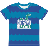 Normal is a Myth (Loch Ness Monster Pattern) Unisex Kids Crew Neck T-shirt