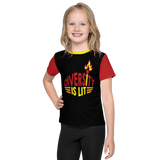 Diversity is Lit (Color Blocks) Kids Crew Neck T-shirt