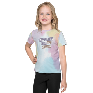 Unsolicited Help Not Welcome (Colorful) Unisex Kids Crew Neck T-shirt