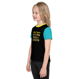 Holding It Together with Pins, Rods & Screws (Color Block Unisex Kids Crew Neck T-shirt)