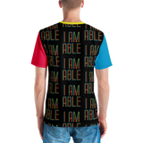 I am Able (Men's Color Block Crew Neck T-shirt)