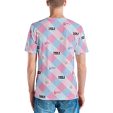 Disability Themed Small Patchwork (Men's Crew Neck T-shirt) Pastel Colors