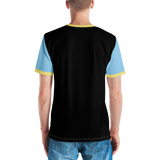 Peace and Love (PNL) Unisex Color Block Men's Crew Neck T-shirt