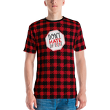 Don't Hate Different (Buffalo Plaid Men's Crew Neck T-shirt)