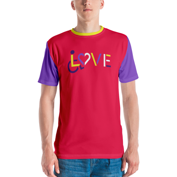 LOVE (for the Disability Community) Men's Crew Neck T-shirt