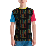 I am Able (Men's Color Block Crew Neck T-shirt)