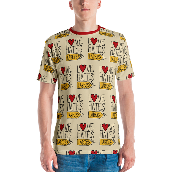 Love Hates Labels (Men's Crew Neck T-shirt)