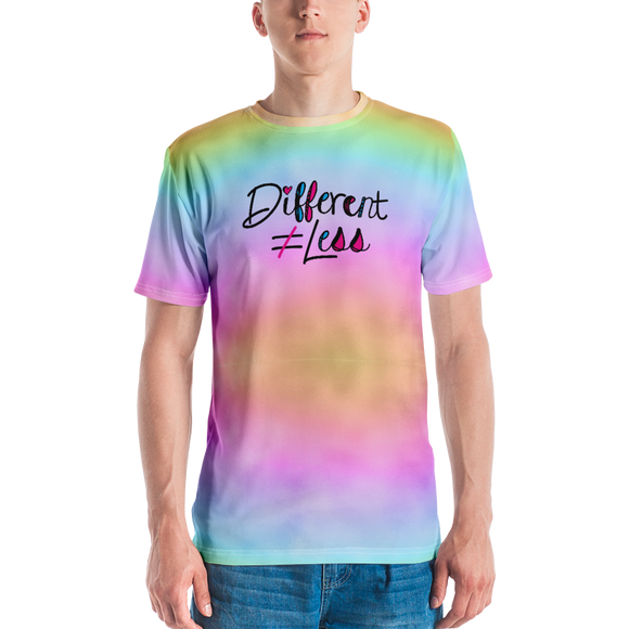 Different Does Not Equal Less (As Seen on Netflix's Raising Dion) Colorful Men's Crew Neck T-shirt